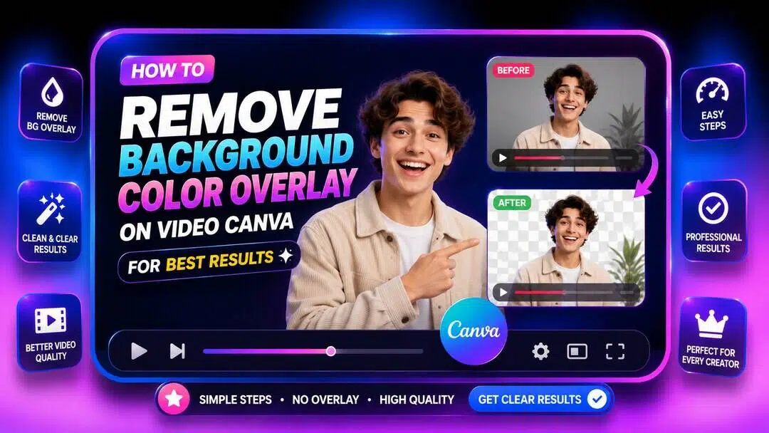How to Remove Background Color Overlay on Video Canva