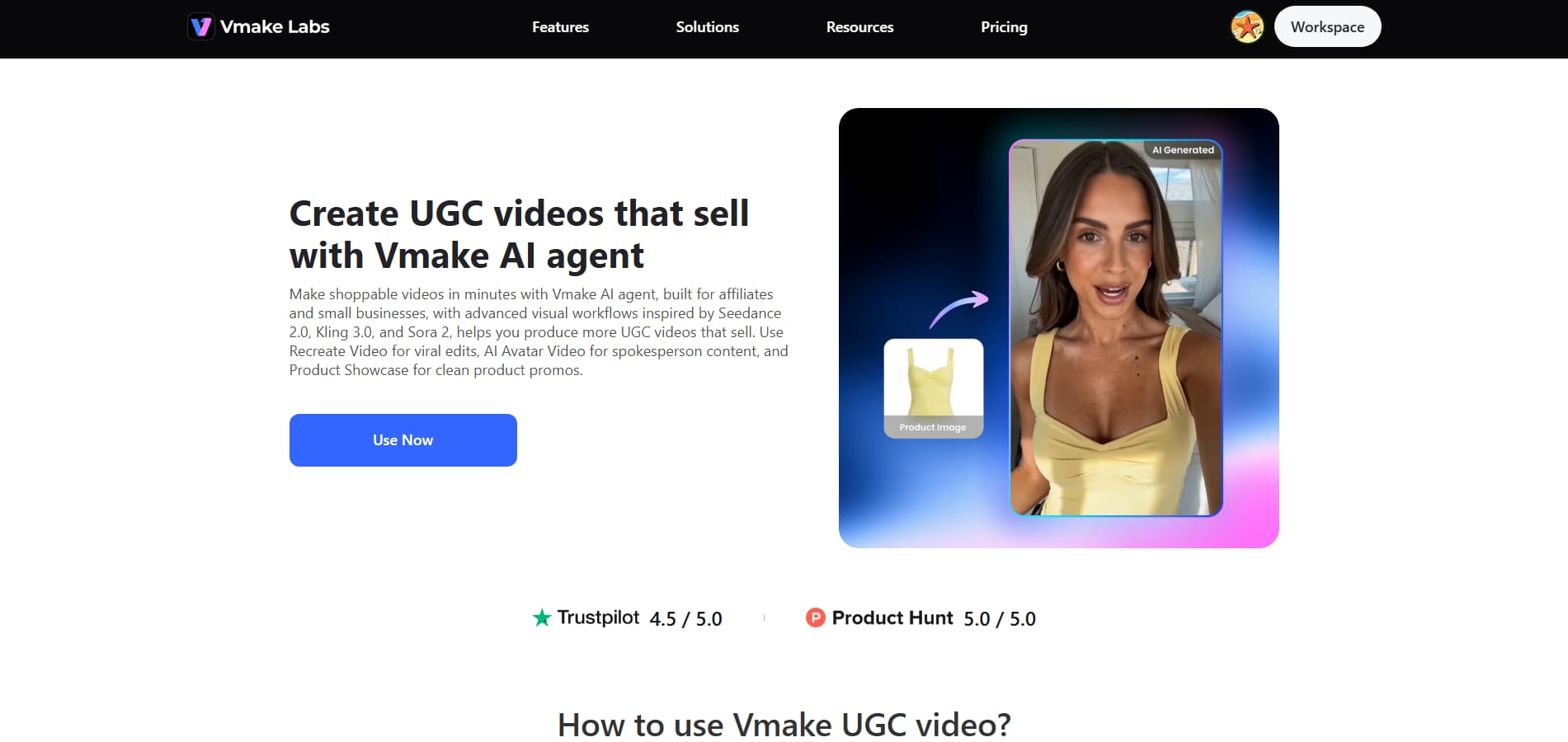 Vmake UGC video generator