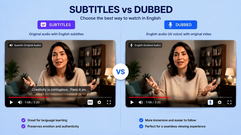 subtitles vs dubbing