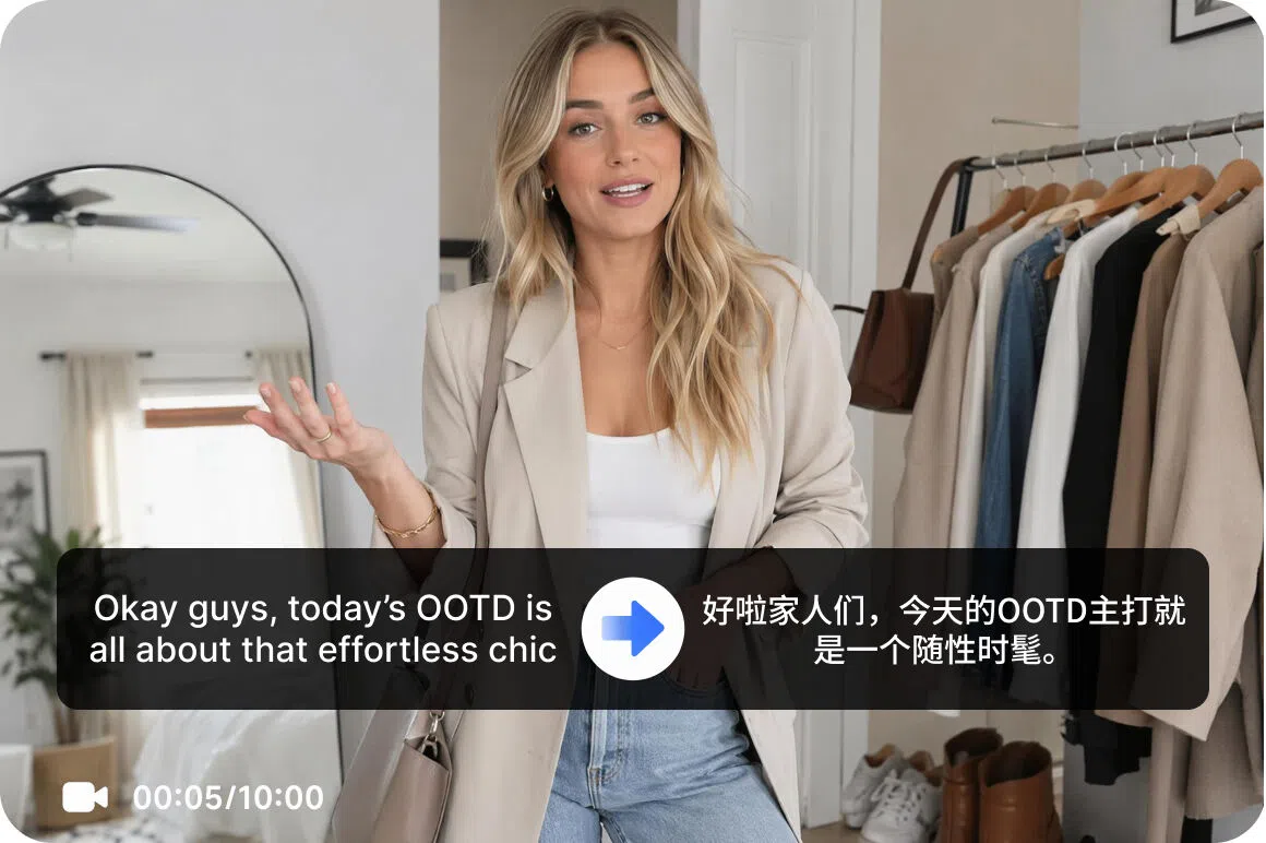 Generate Simplified Chinese subtitles automatically