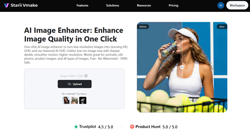 Vmake ai image enhancer