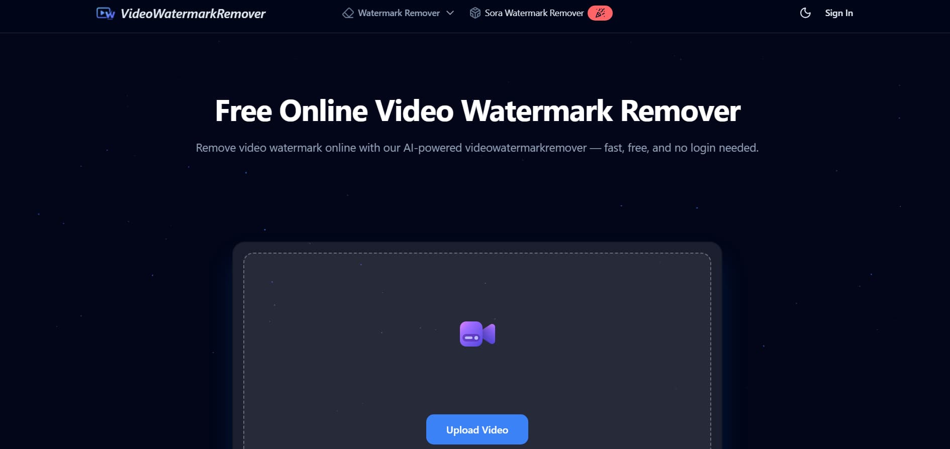 VideoWatermarkRemover interface