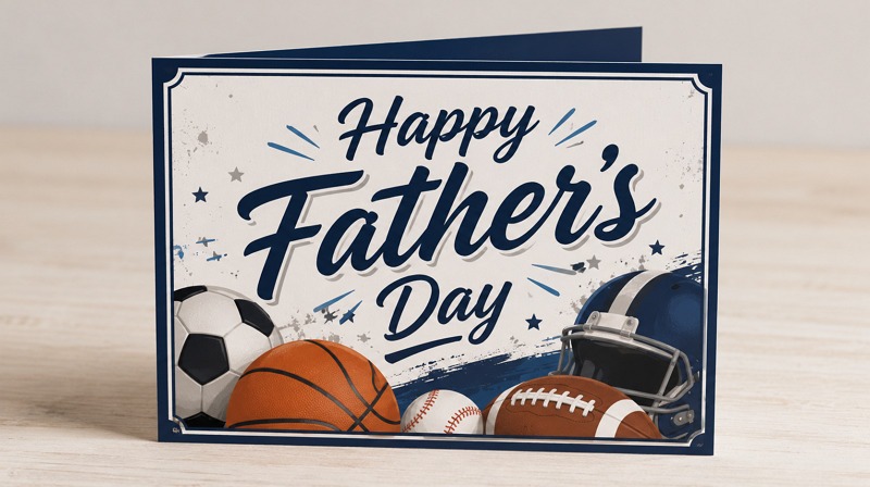 Sports-Themed Father’s Day Cards