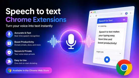 speech to text chrome extension