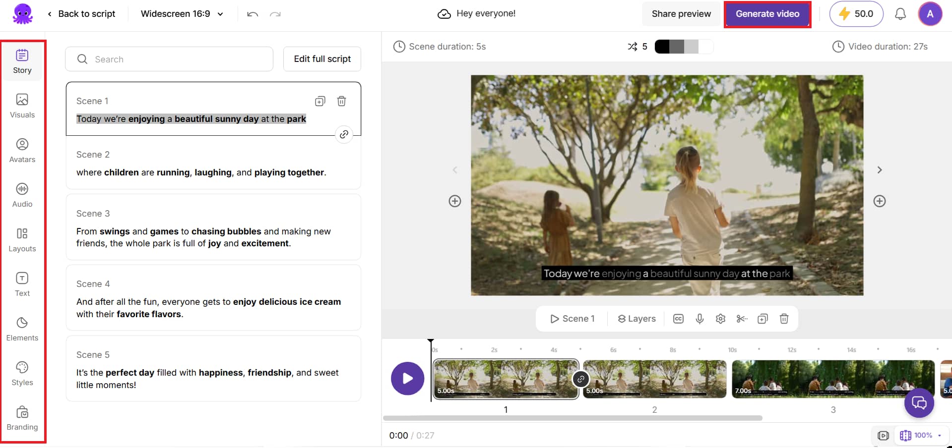 Customize within AI studio & export