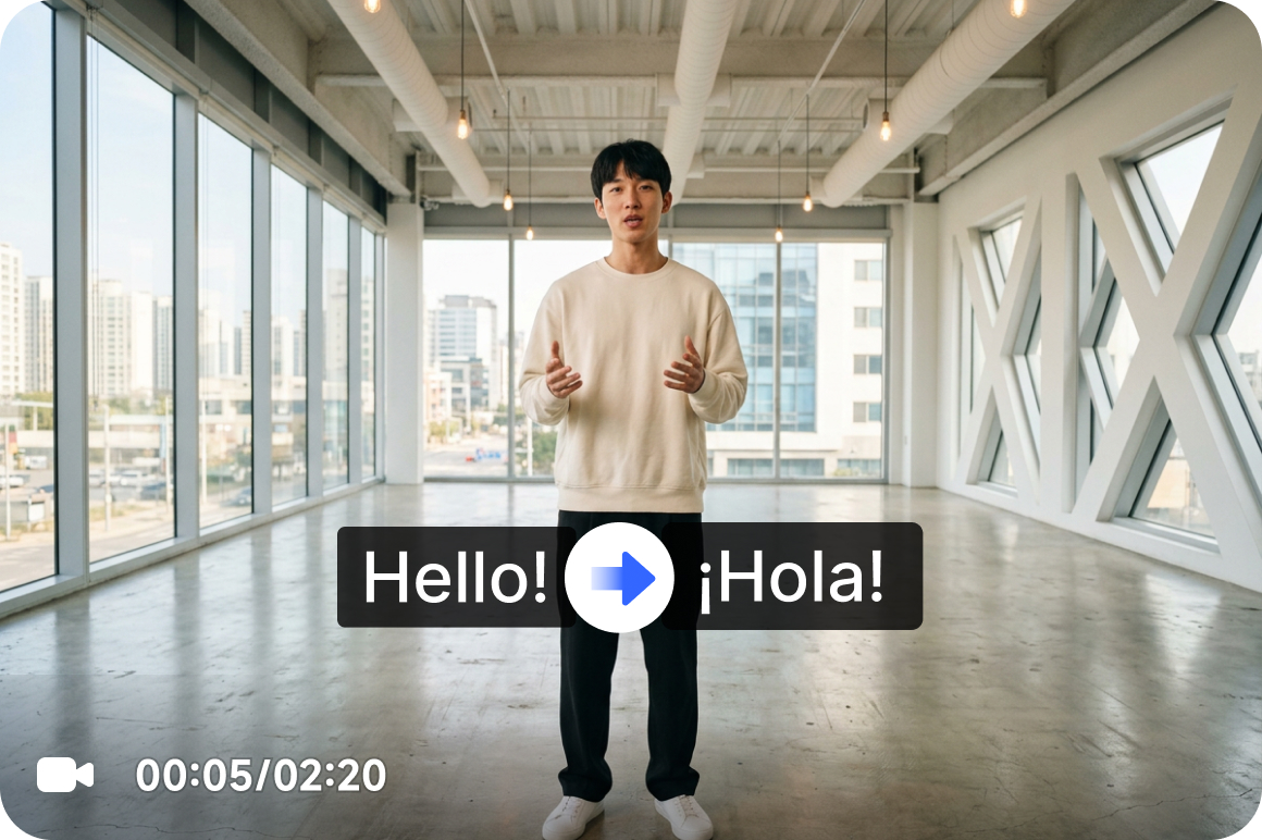 Complete video translation workflow in one place
