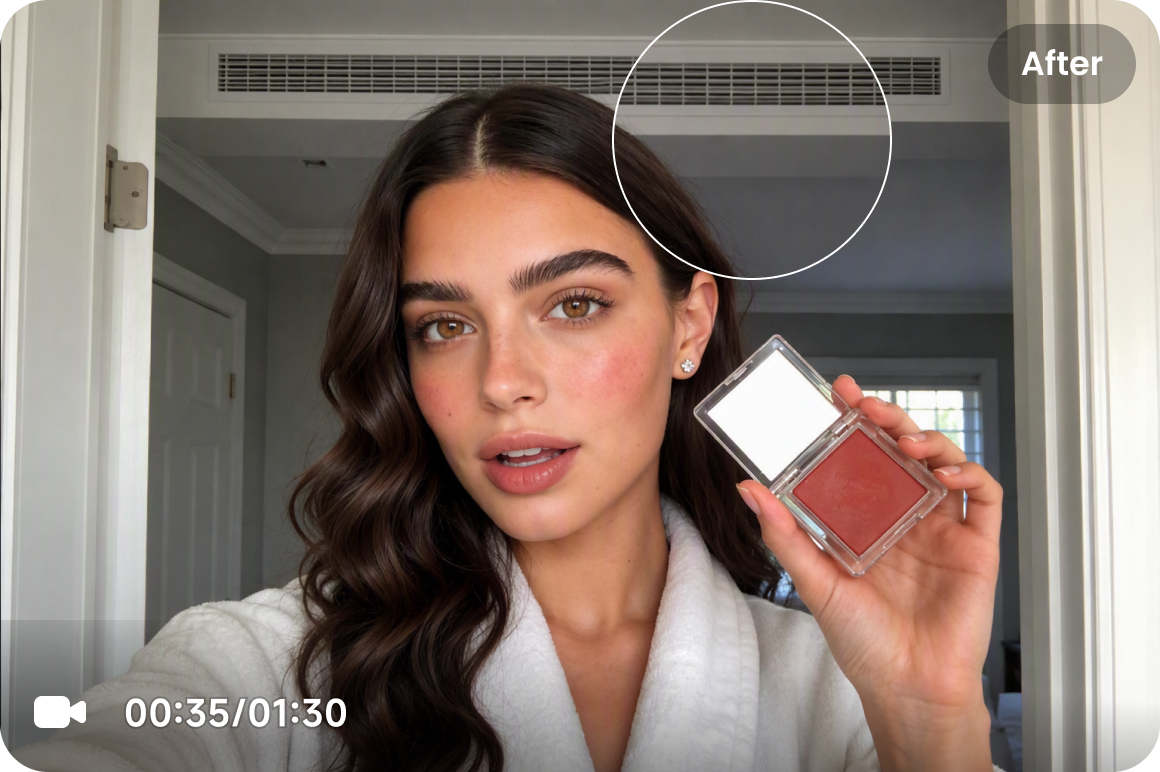Clean results, even on busy backgrounds