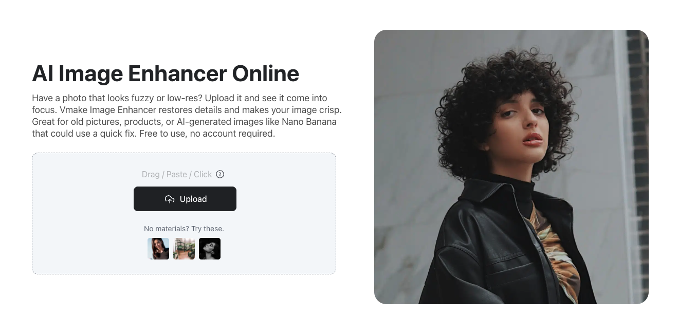 Vmake Image Enhancer