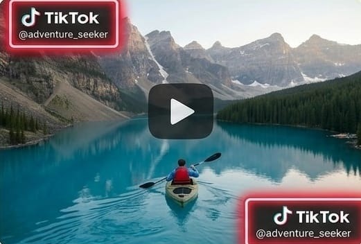 Short video frame with TikTok watermark 