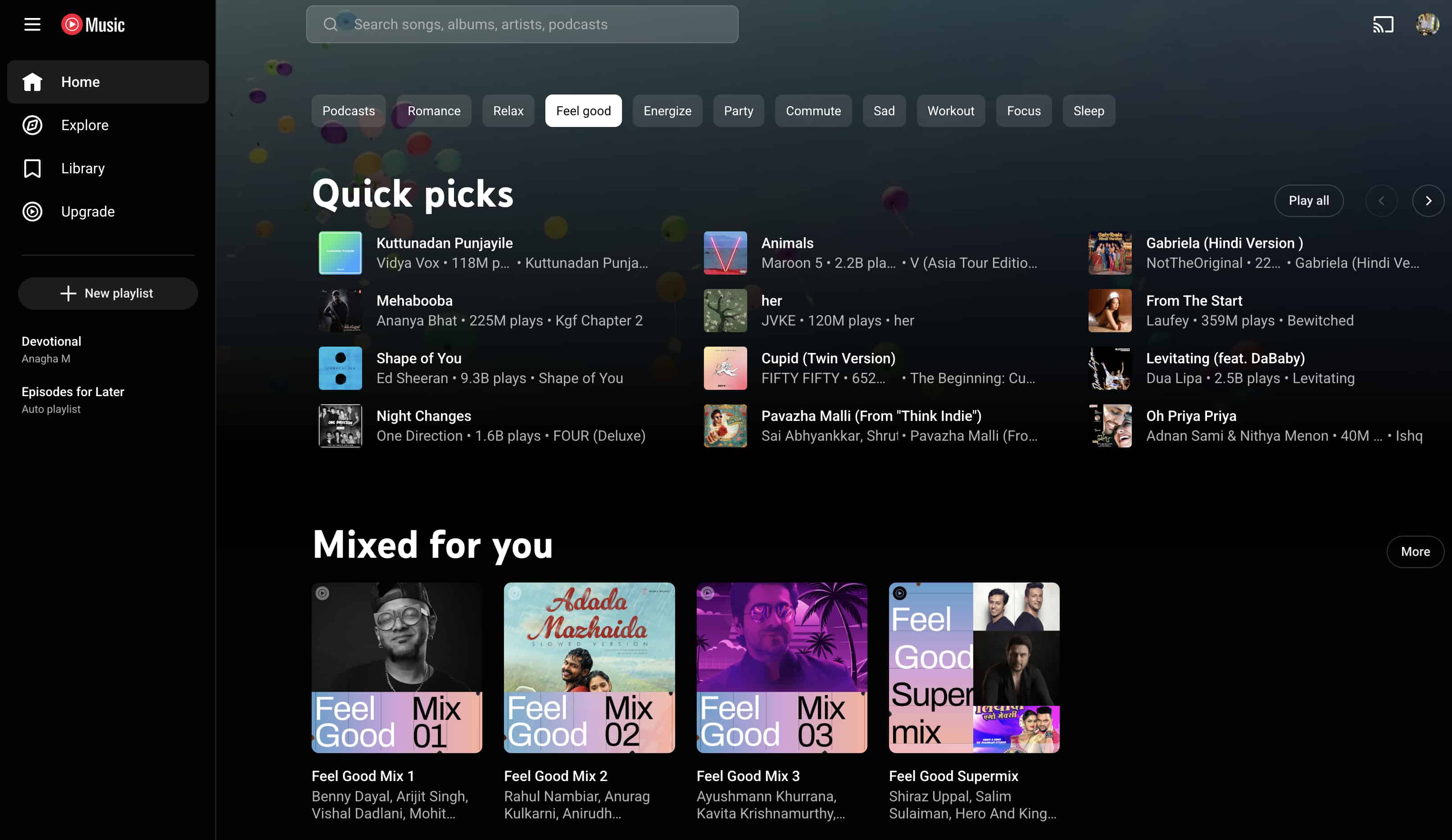 YouTube Music Video App