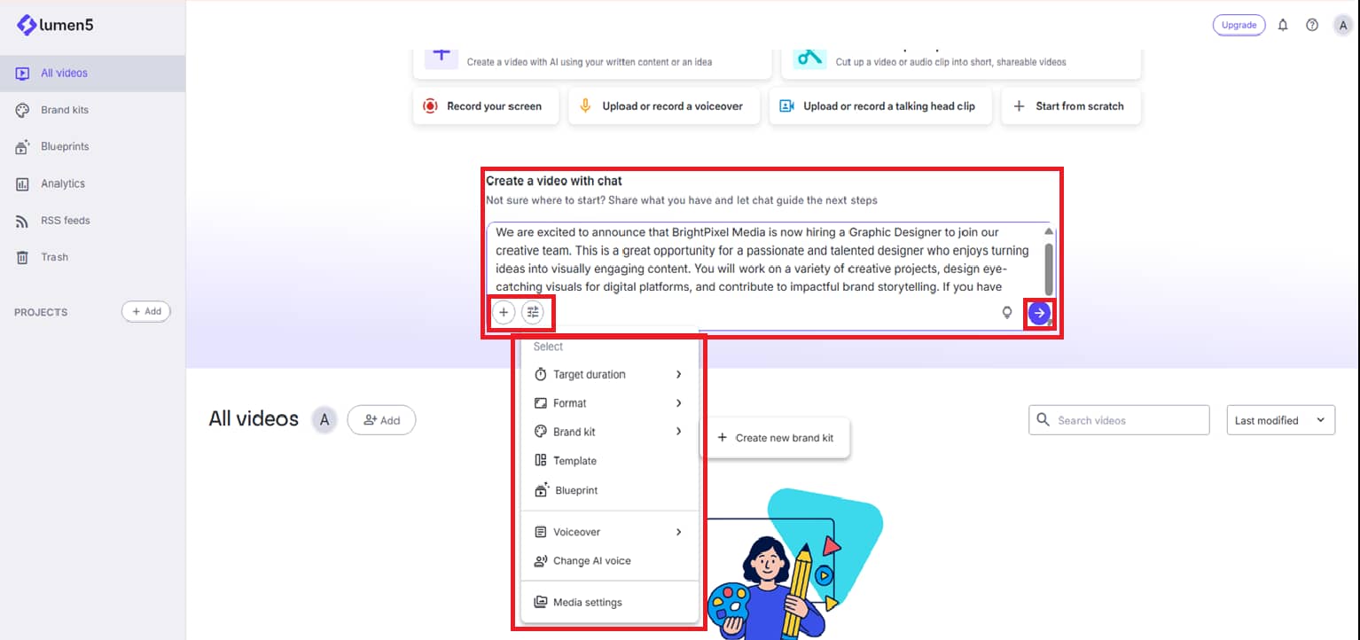 Enter dashboard and set up your project