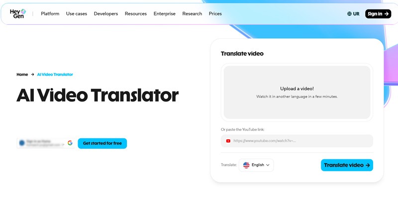 heygen video translator