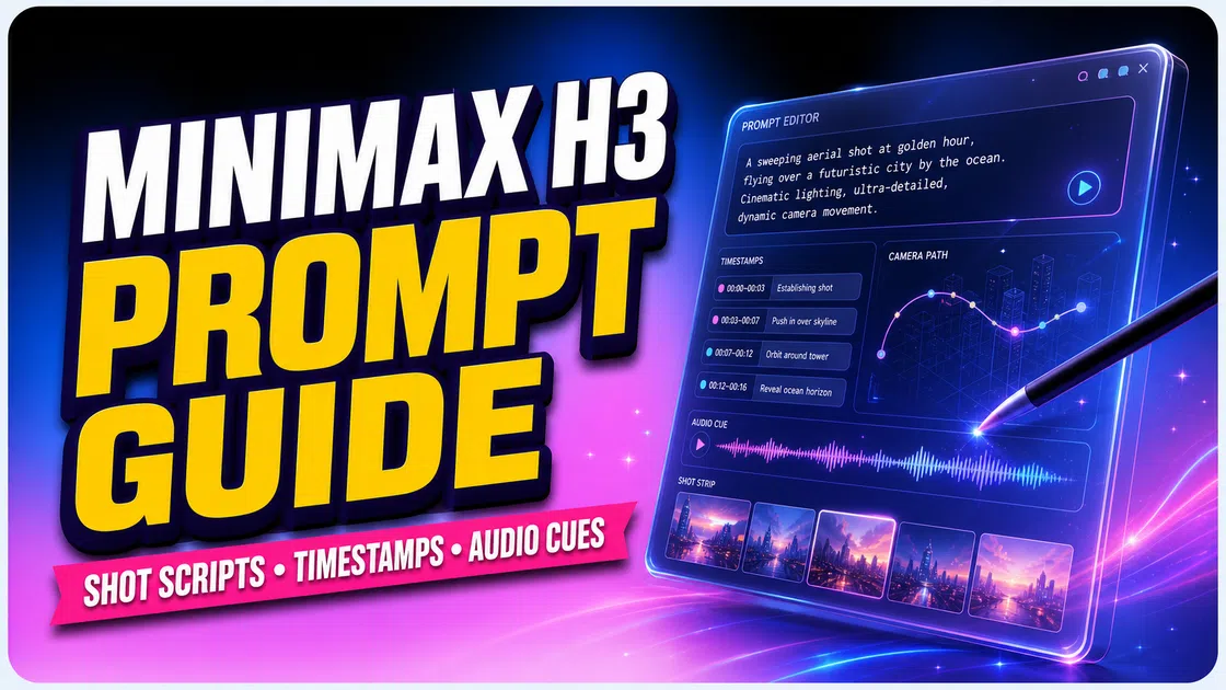 MiniMax H3 Prompt Guide for Vmake Labs: Shot Scripts, Timestamps, and Audio Cues