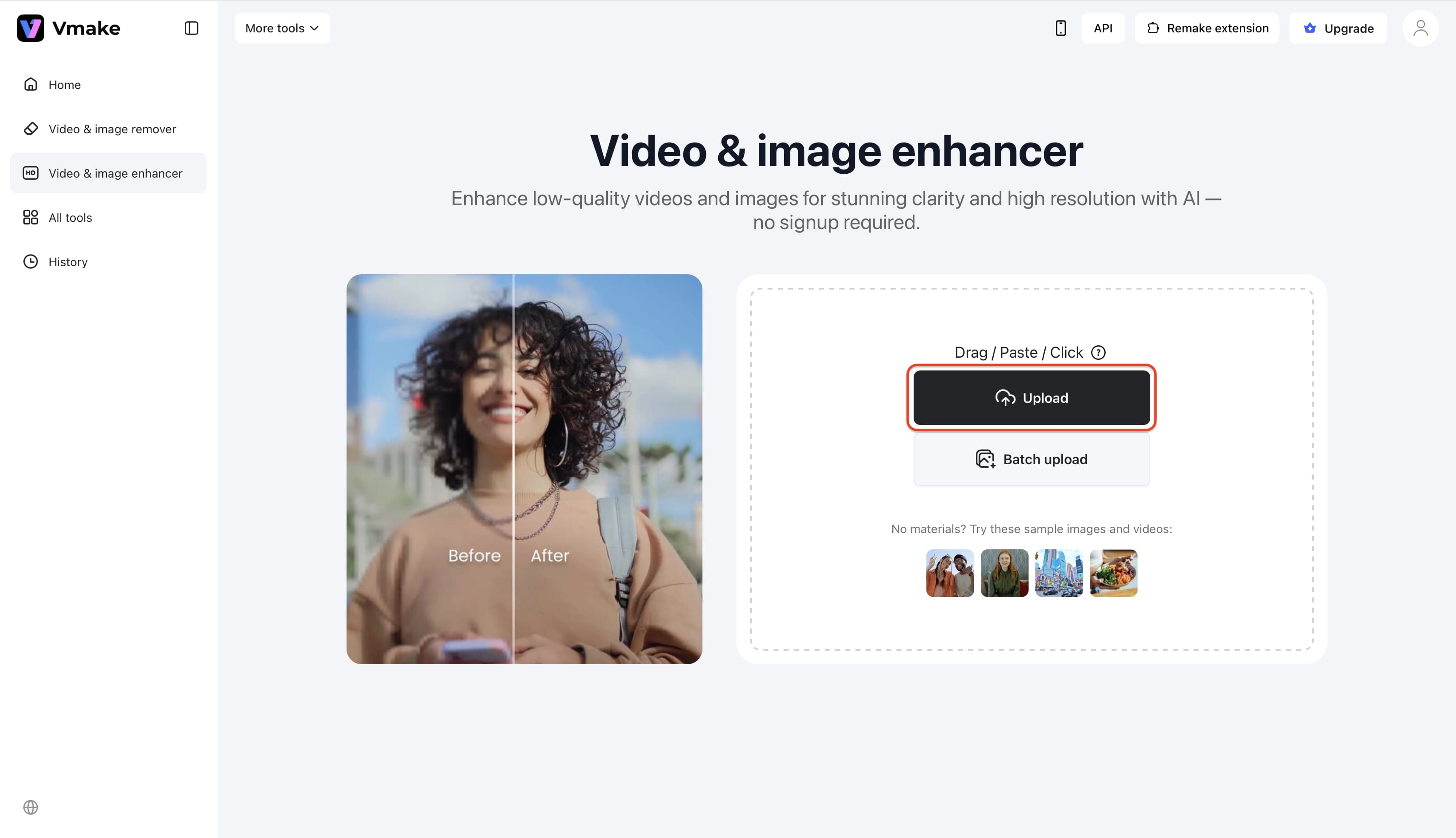 upload the video