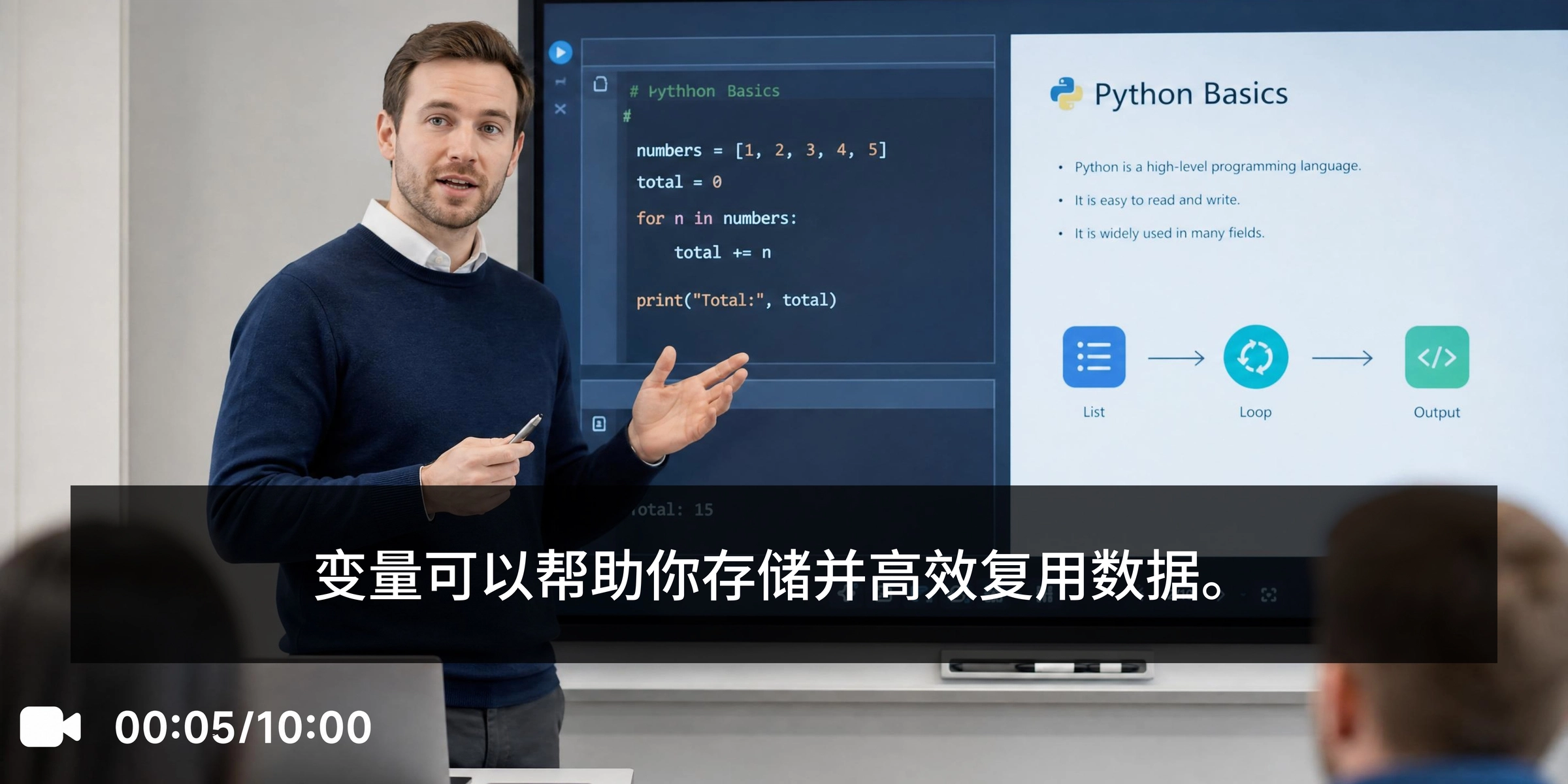 Make English training content accessible in Chinese
