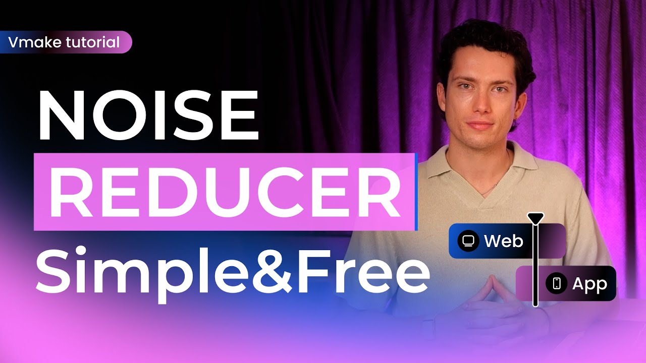 How to Remove Noise from Video with Vmake in 3 Easy Steps