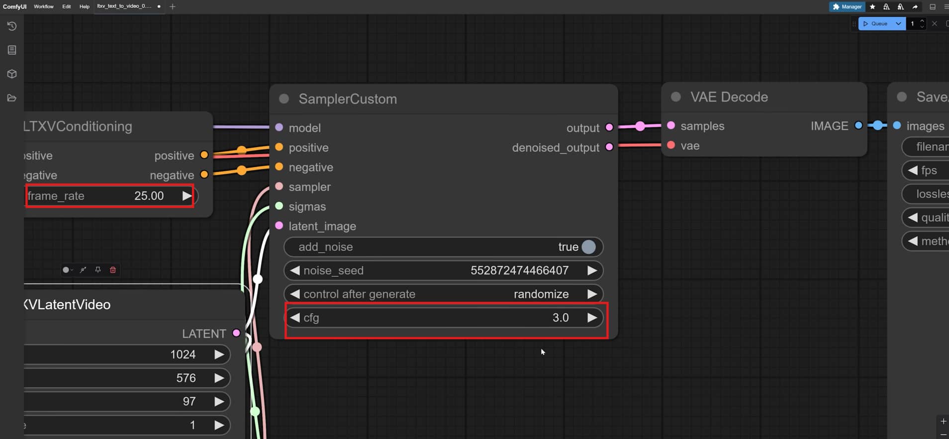 Adjust settings