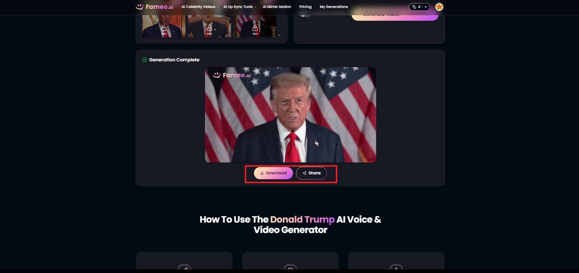 Preview and download the video