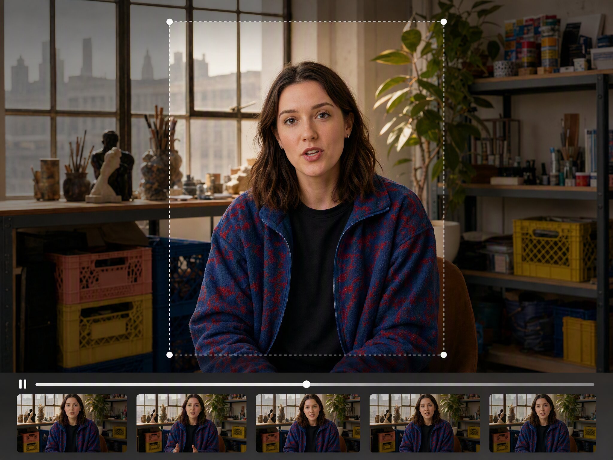 AI Video Expander Fix tight framing