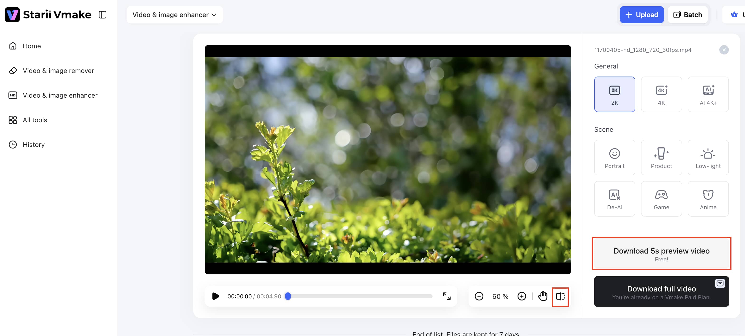 Preview video