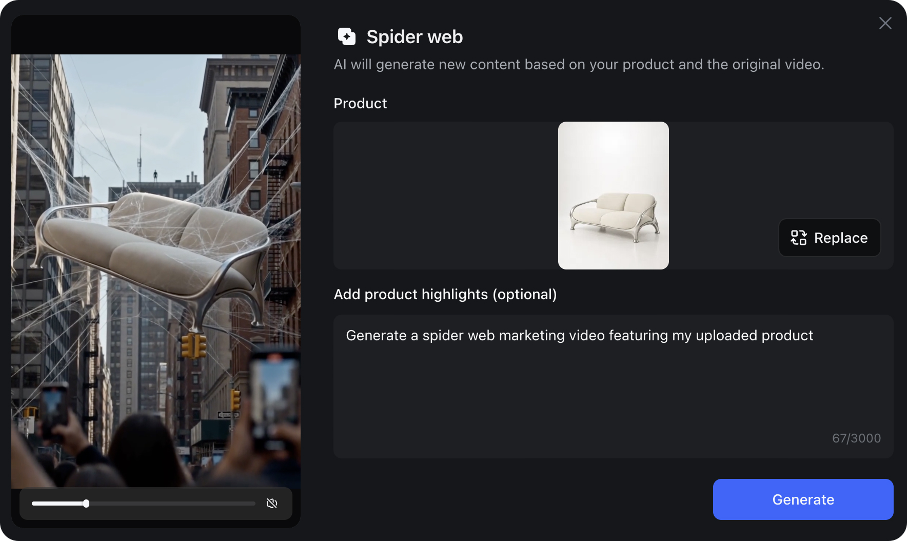 Create Spider-Inspired Marketing Videos with AI Templates