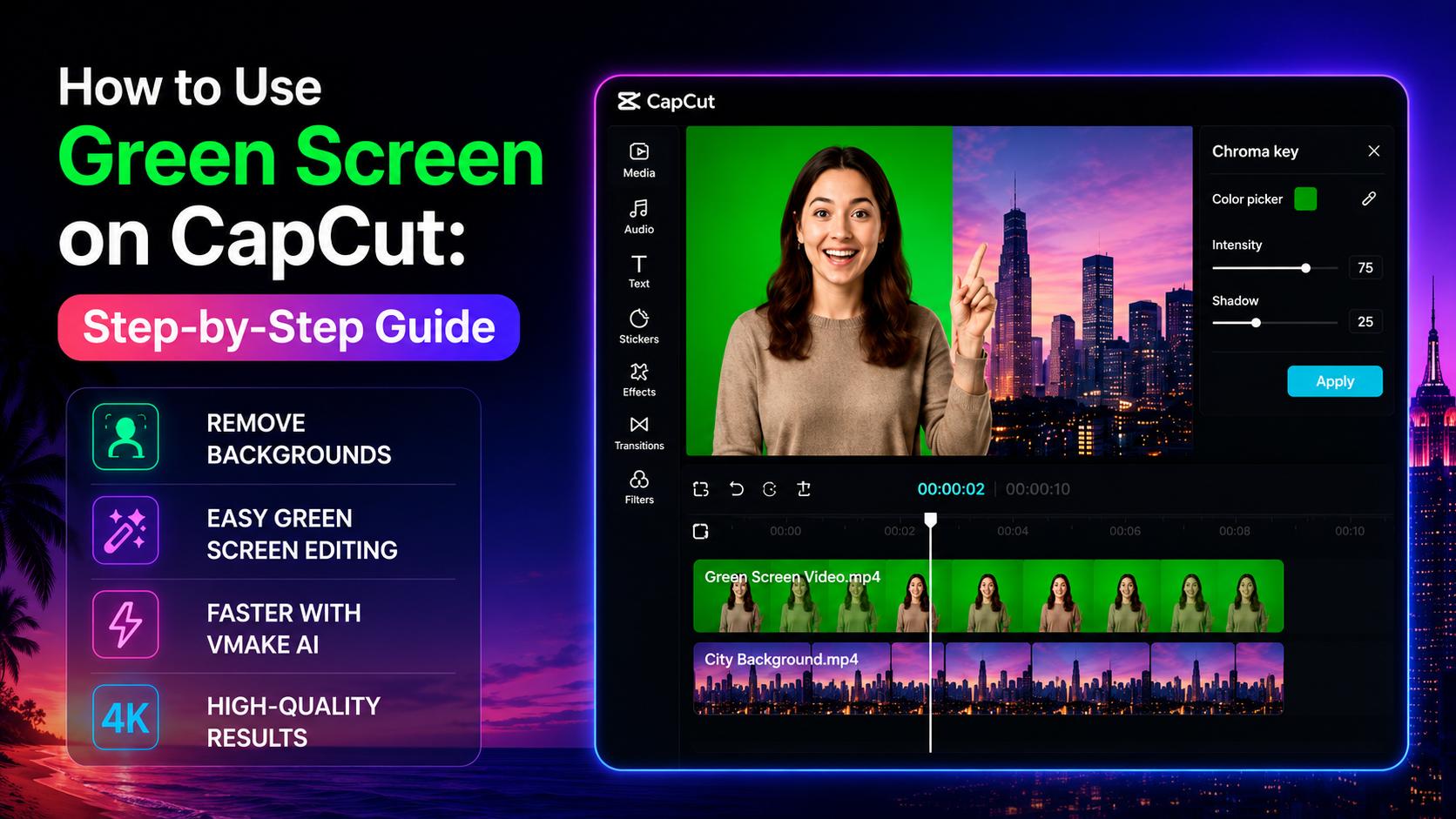 how to use green screen on capcut
