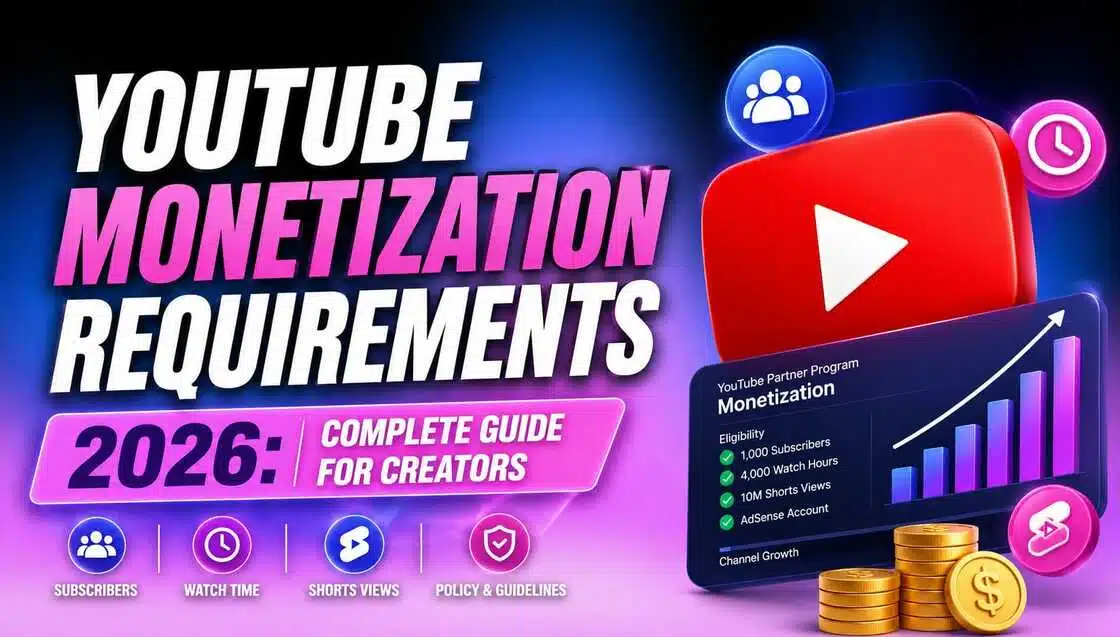YouTube Monetization Requirements in 2026: Complete Guide for Creators