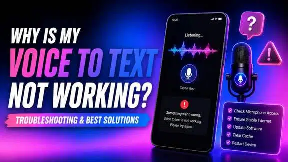 why is my voice to text not working