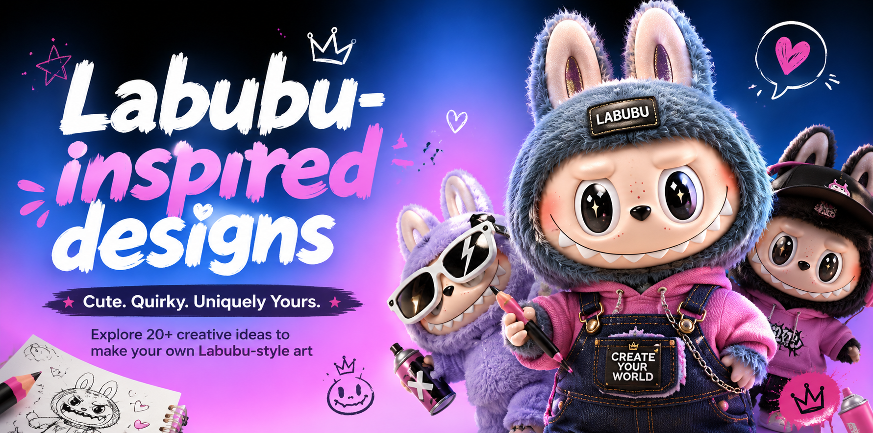 Labubu-Inspired Designs: 20+ Prompts to Make Unique Labubu-Style Art
