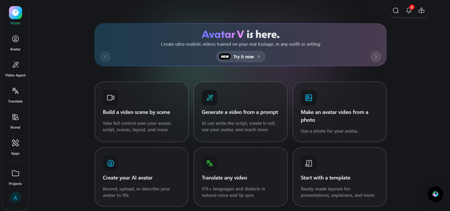 HeyGen AI video generator tool