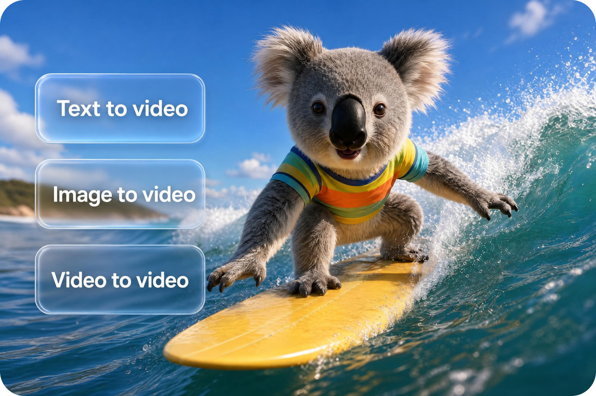 Create from text, images or video