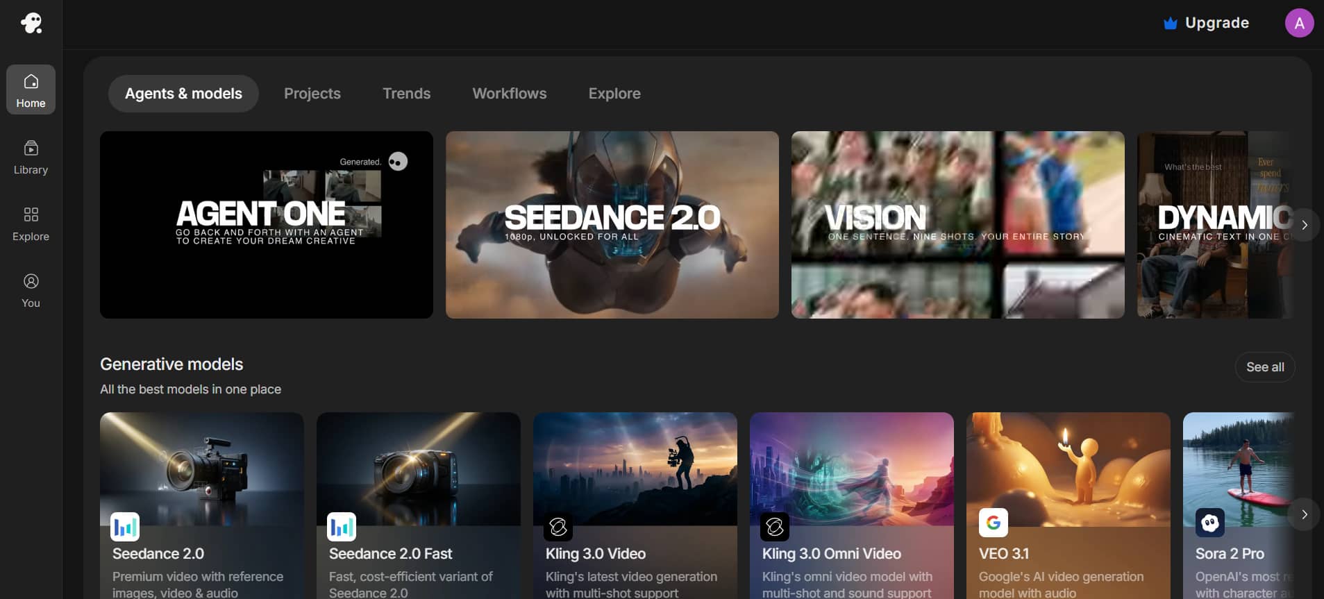 InVideo AI homepage