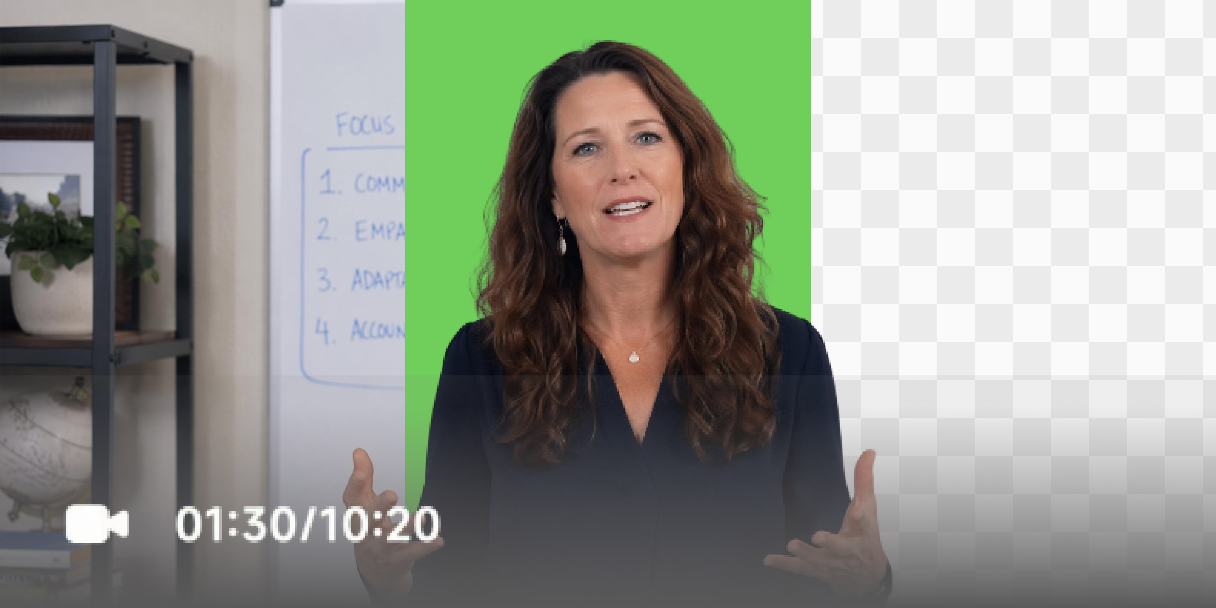 Remove backgrounds from meeting recordings
