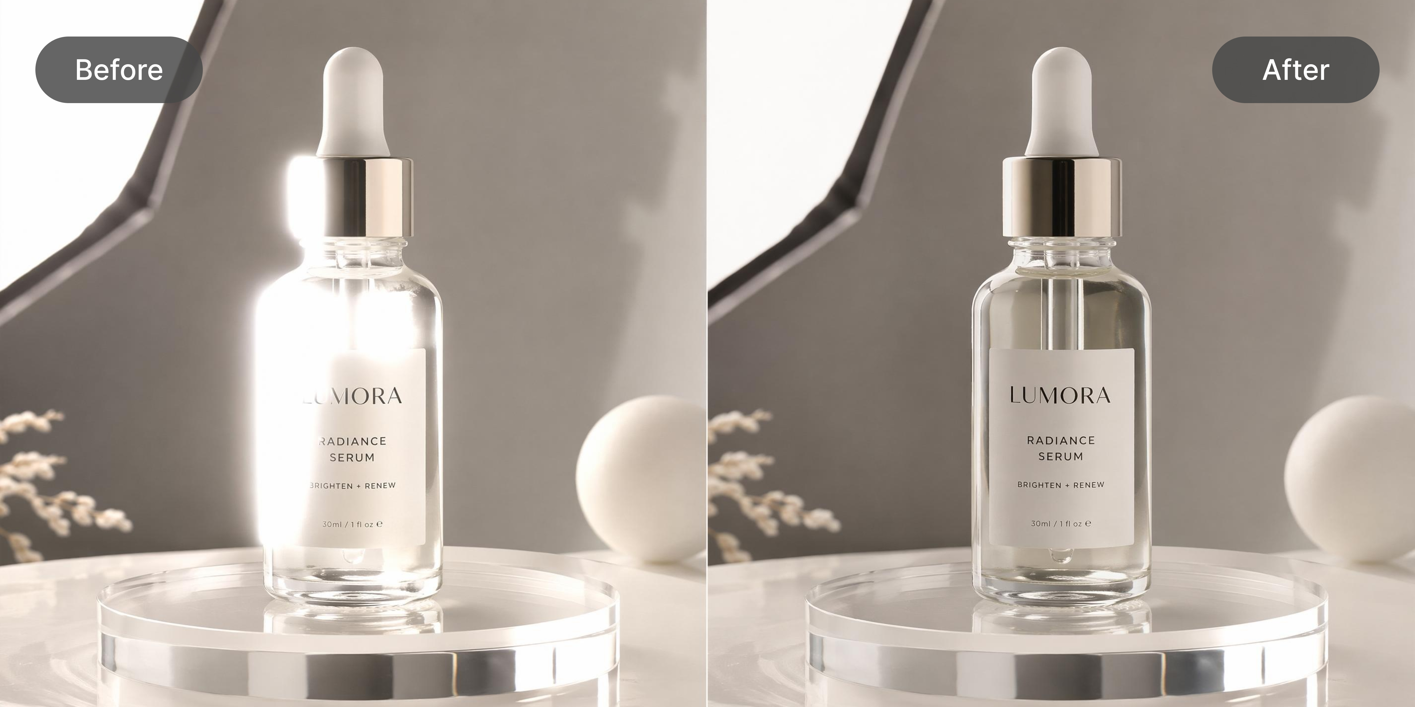 Remove glare from product photos