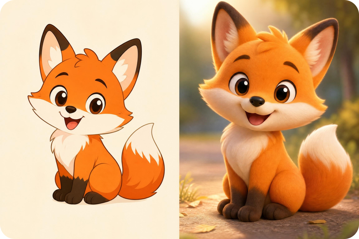 Produce 3D cartoon and animation content