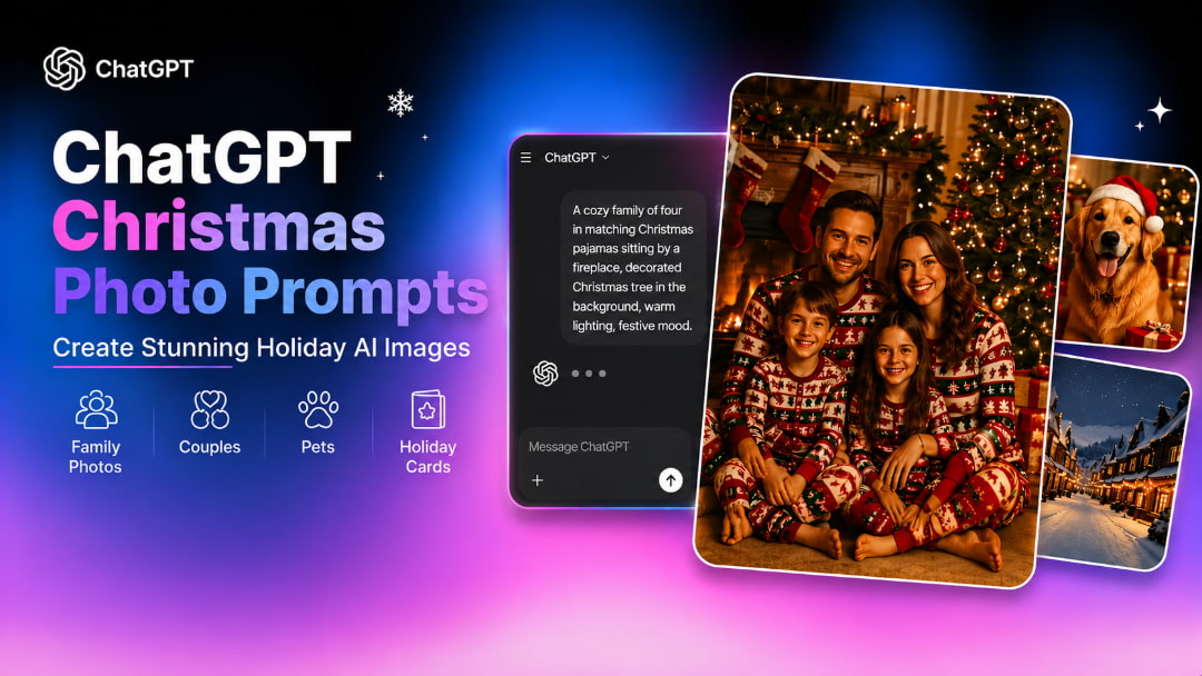 chatgpt christmas photo prompts