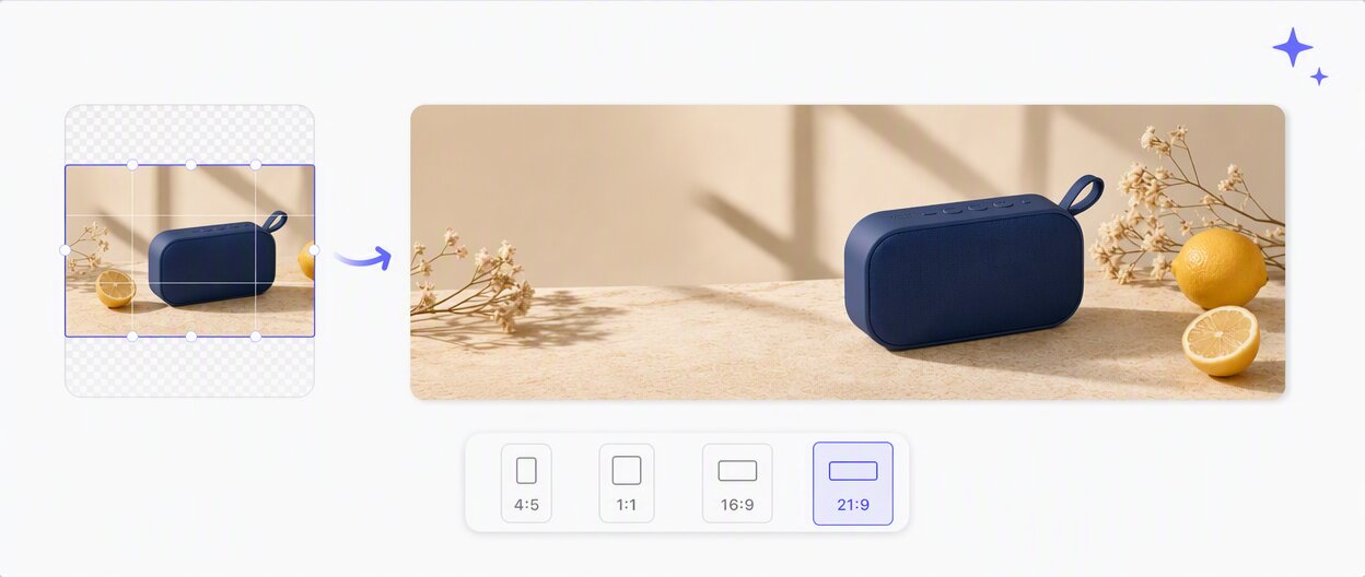 Product images with room for the message