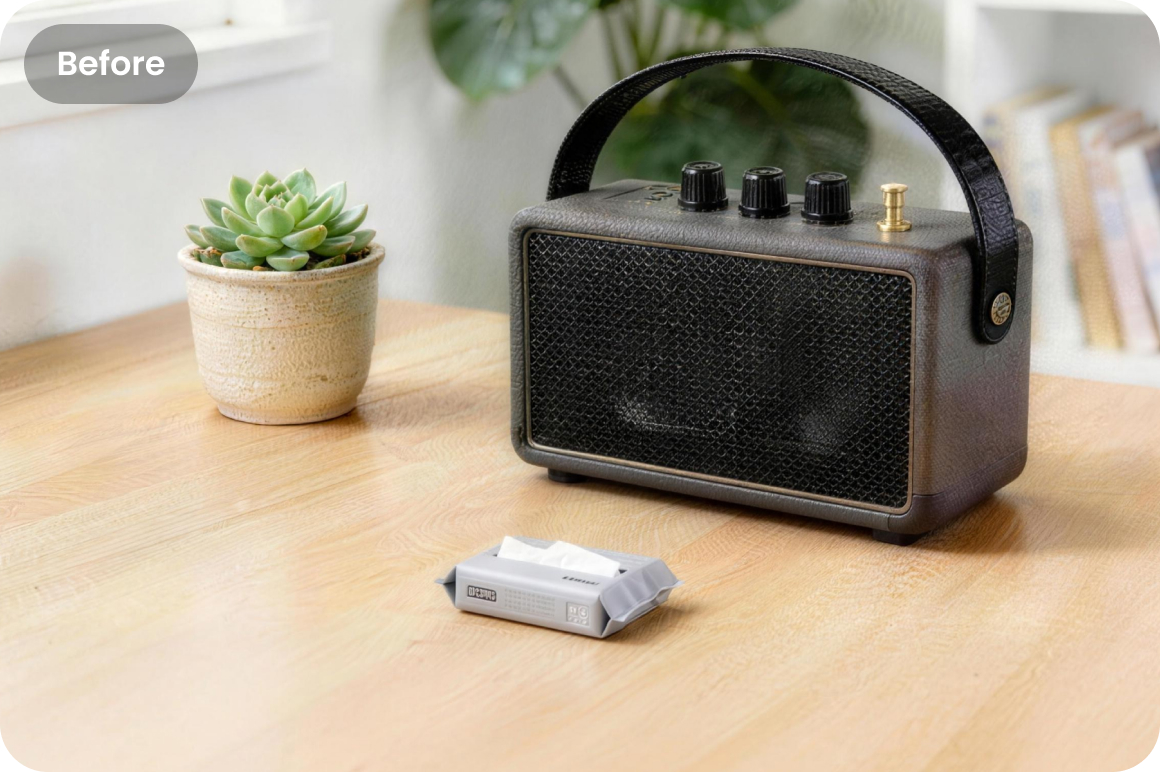 Remove object for more polished images