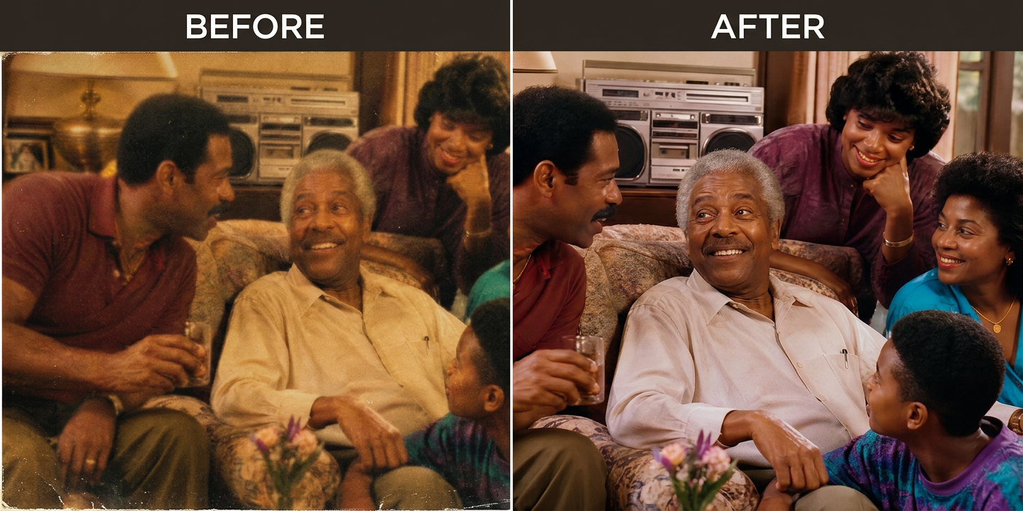before and after comparison