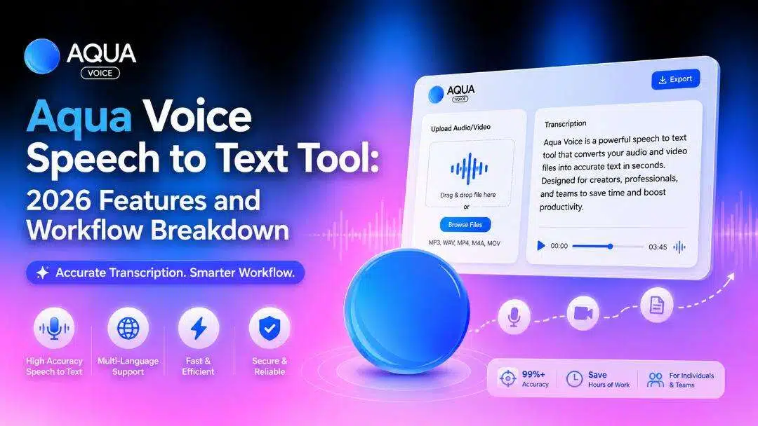 Aqua Voice Speech to Text Tool: 2026 Features and Workflow Breakdown