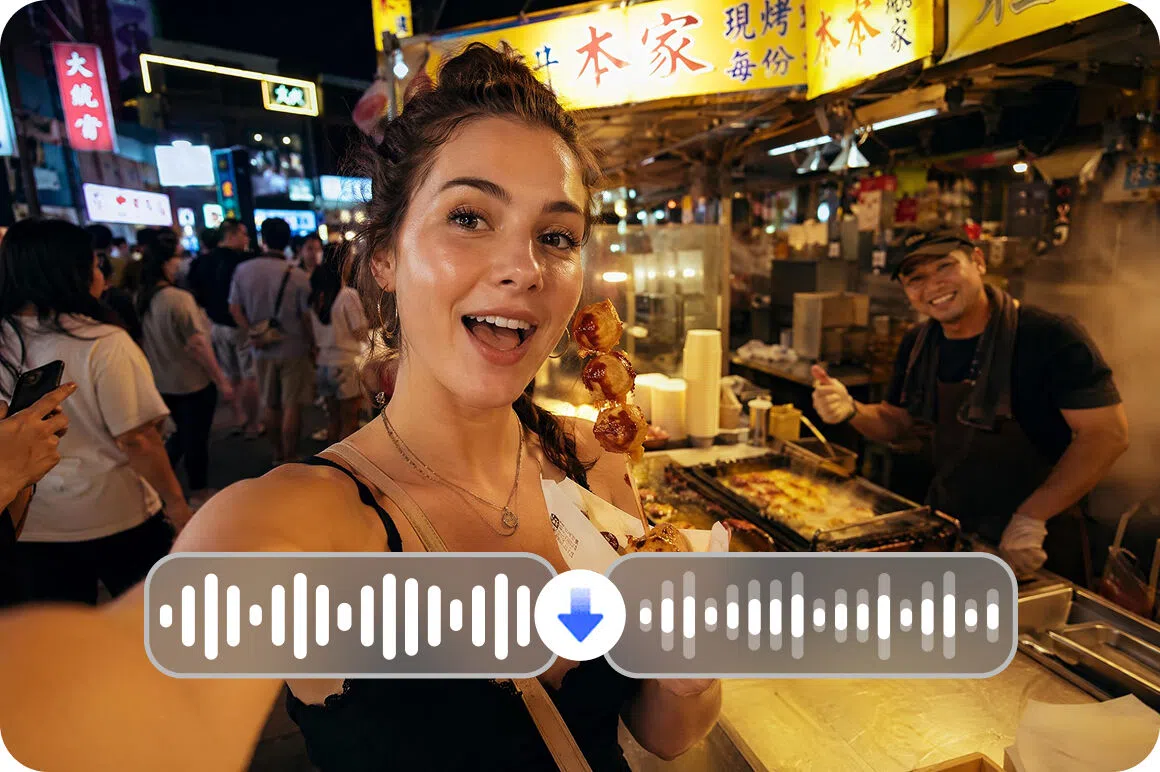 Video audio only, visuals untouched