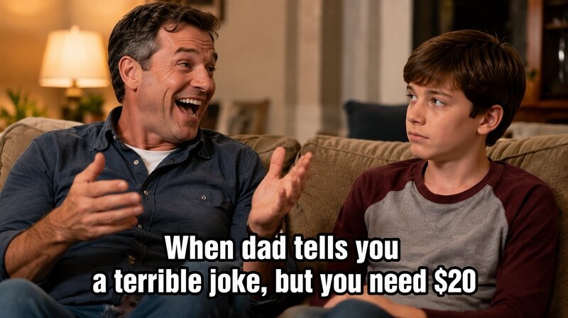 classic dad joke meme