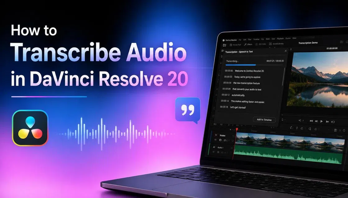 How to Transcribe Audio in DaVinci Resolve 20