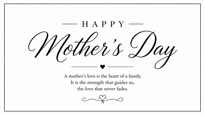 Minimalist Mother’s Day images