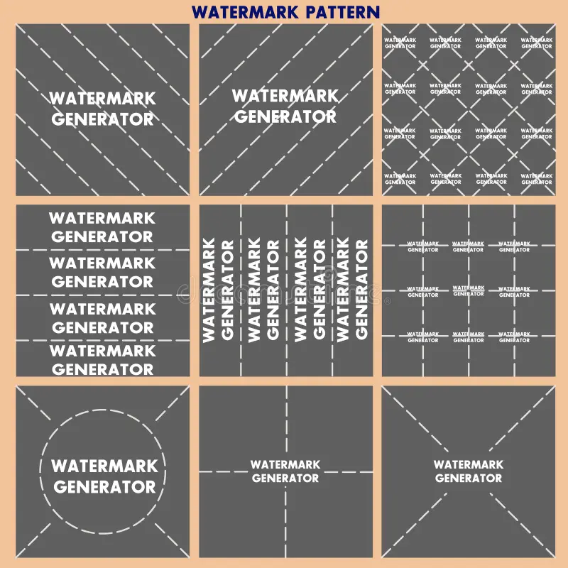 Different watermark types