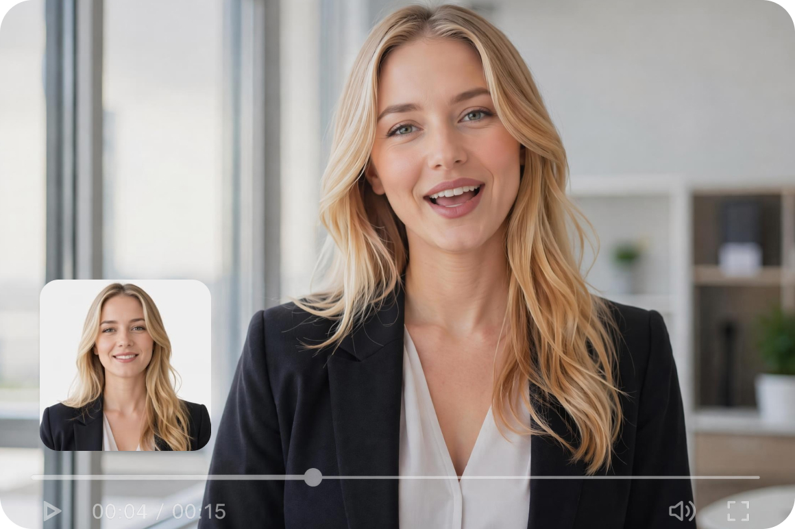 Turn a portrait into a living introduction