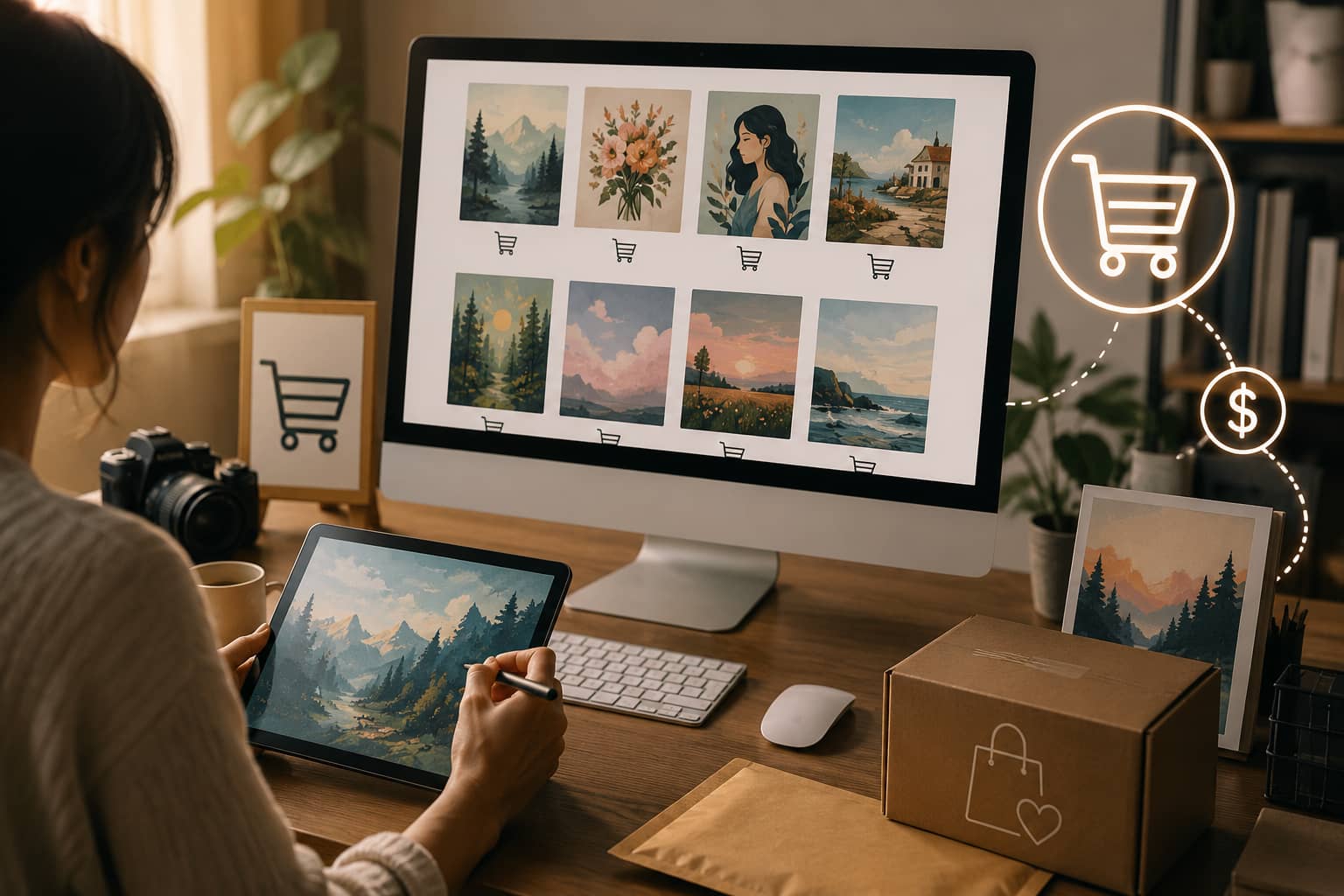 text How to sell digital artwork online