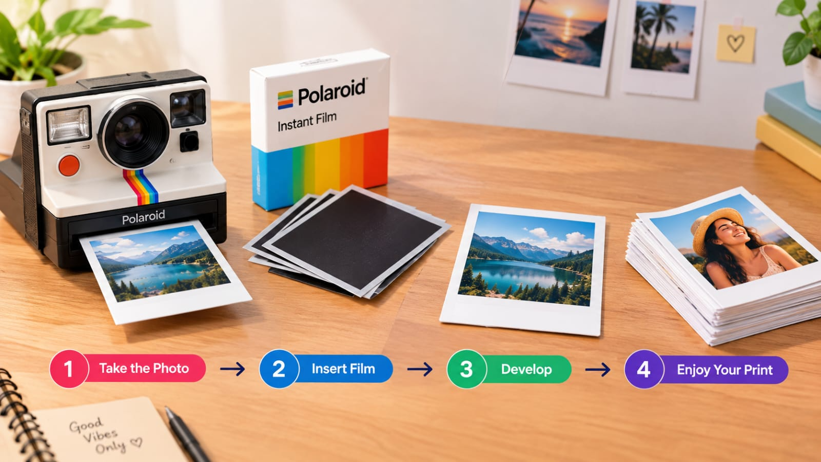 text Physical Polaroid workflows