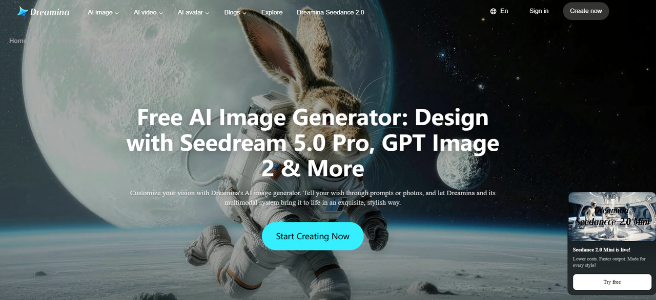 Dreamina AI image generator