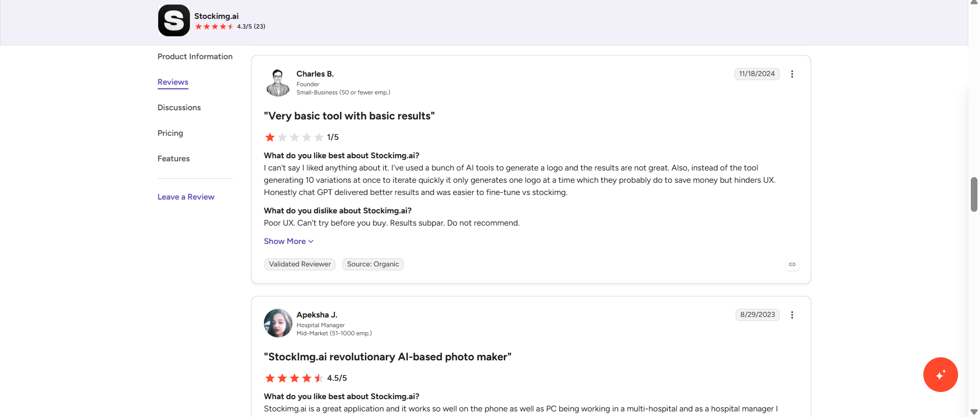 text StockImg G2 review